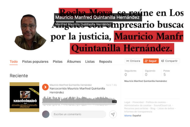 Empresario Mauricio Mandfred Quintanilla Hernández narcocorrido