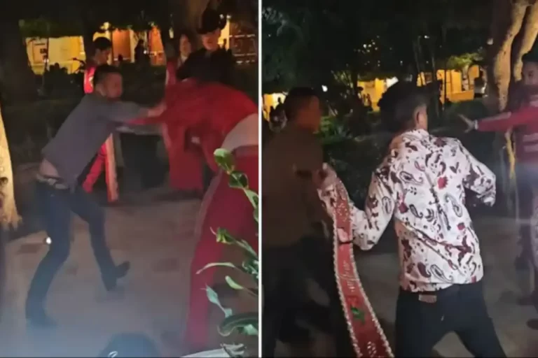 El video de un enfrentamiento entre mariachis y norteños en Guanajuato, se ha hecho viral en redes sociales, donde los internautas han condenado el lamentable espectáculo que ofrecieron los músicos.